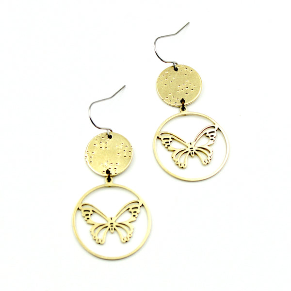 Butterfly Drop Earrings