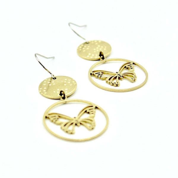 Butterfly Drop Earrings