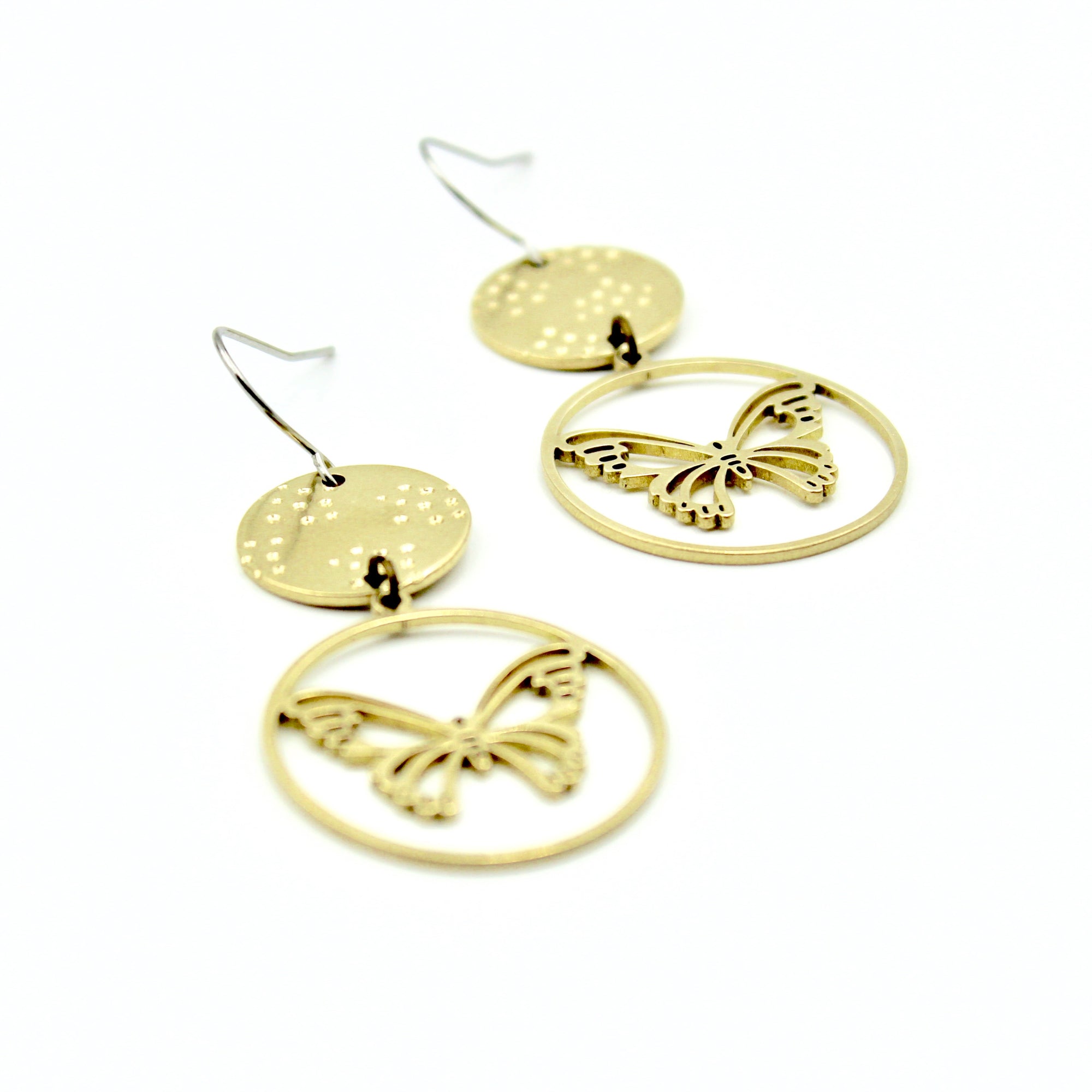 Butterfly Drop Earrings