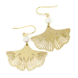 Ginko Earrings - Moonstone