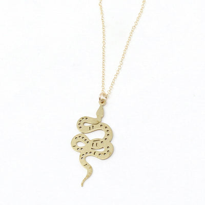 Brass Snake Necklace