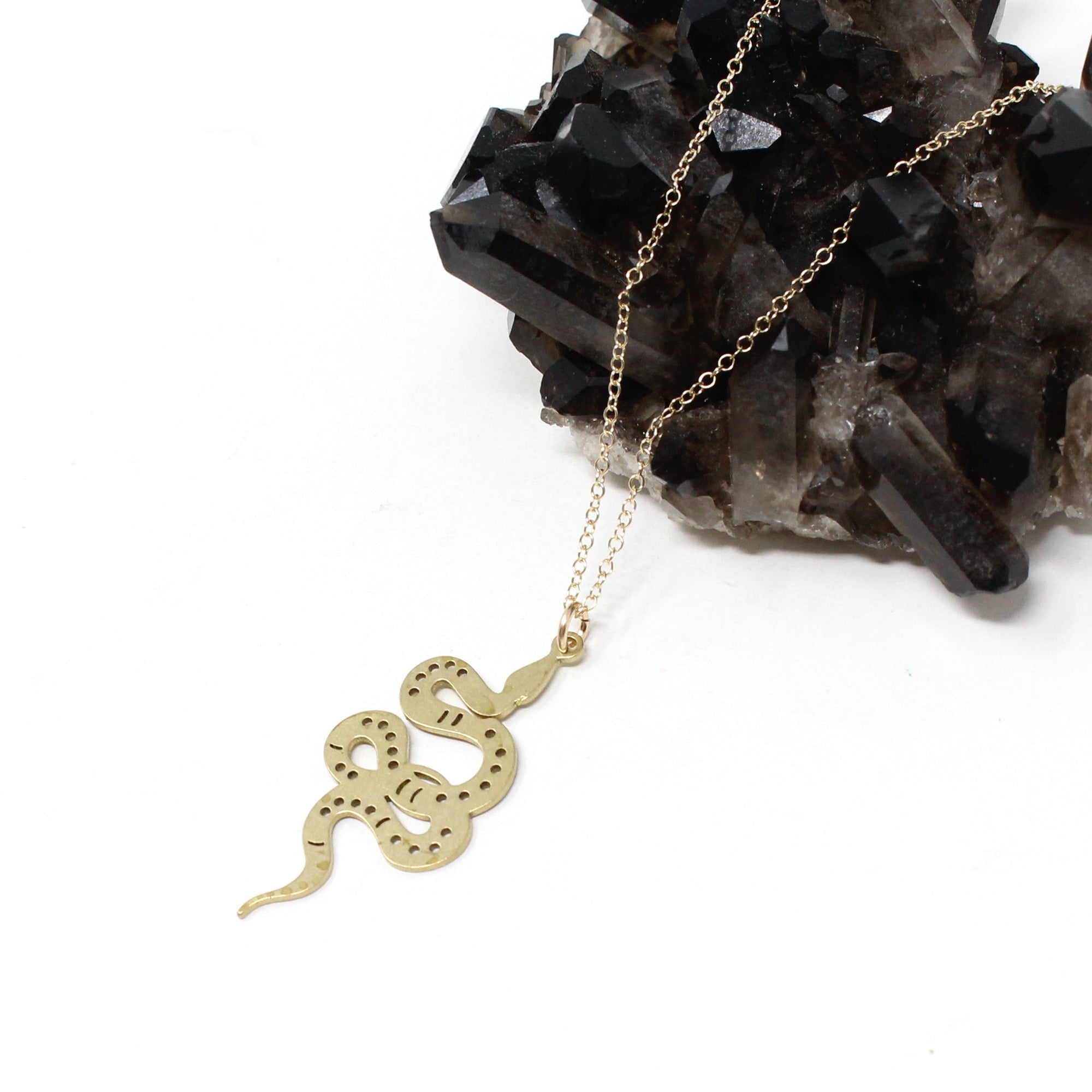 Brass Snake Necklace