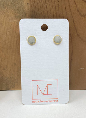 Concrete Stud Earrings