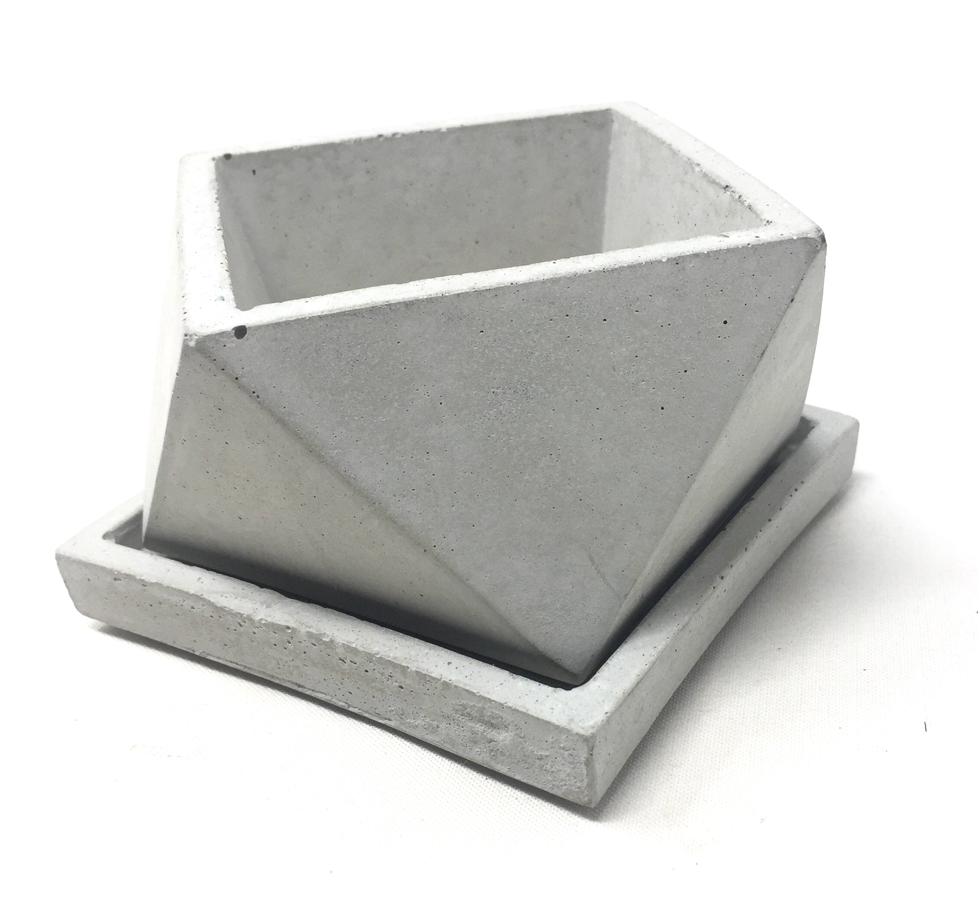 Concrete Planter with Tray