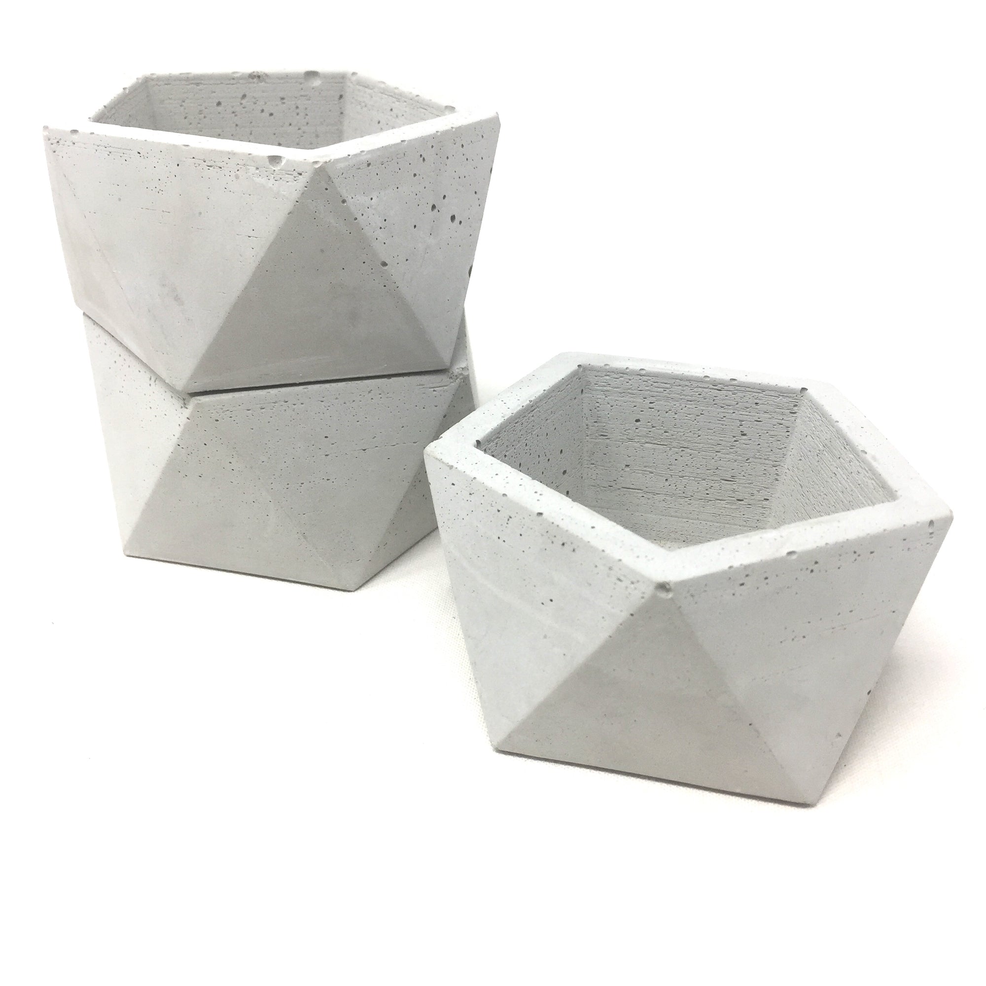 Concrete Geometric Pots (Tealight, Planters, Catch All)