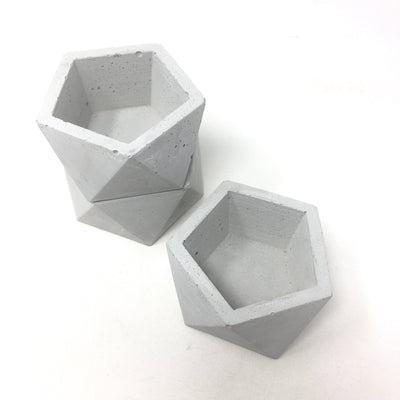 Concrete Geometric Pots (Tealight, Planters, Catch All)