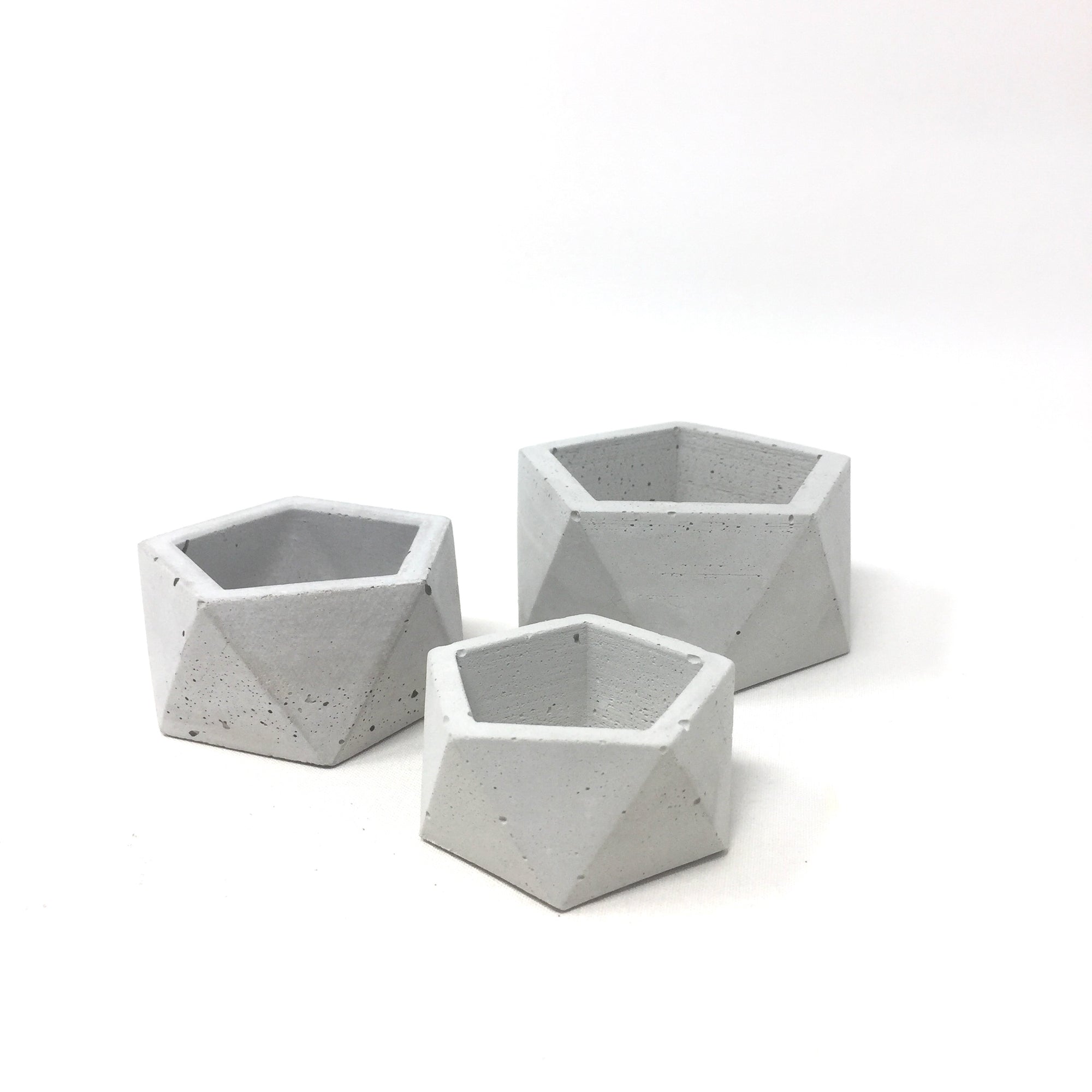 Concrete Geometric Pots (Tealight, Planters, Catch All)