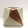 Concrete Geometric Tetrahedron Pot