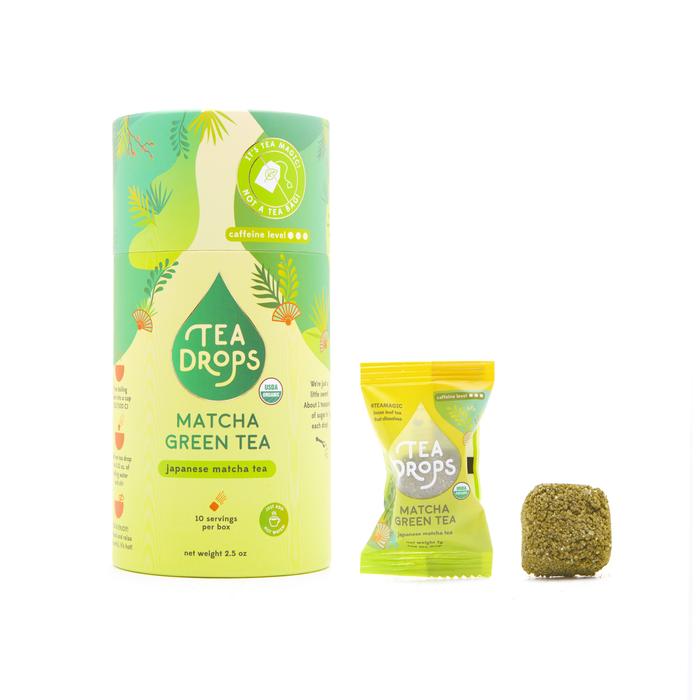 Matcha Green Tea Tea Drops - Compostable Container
