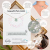 Beautiful Mom Luxe Necklace - Milky Aquamarine