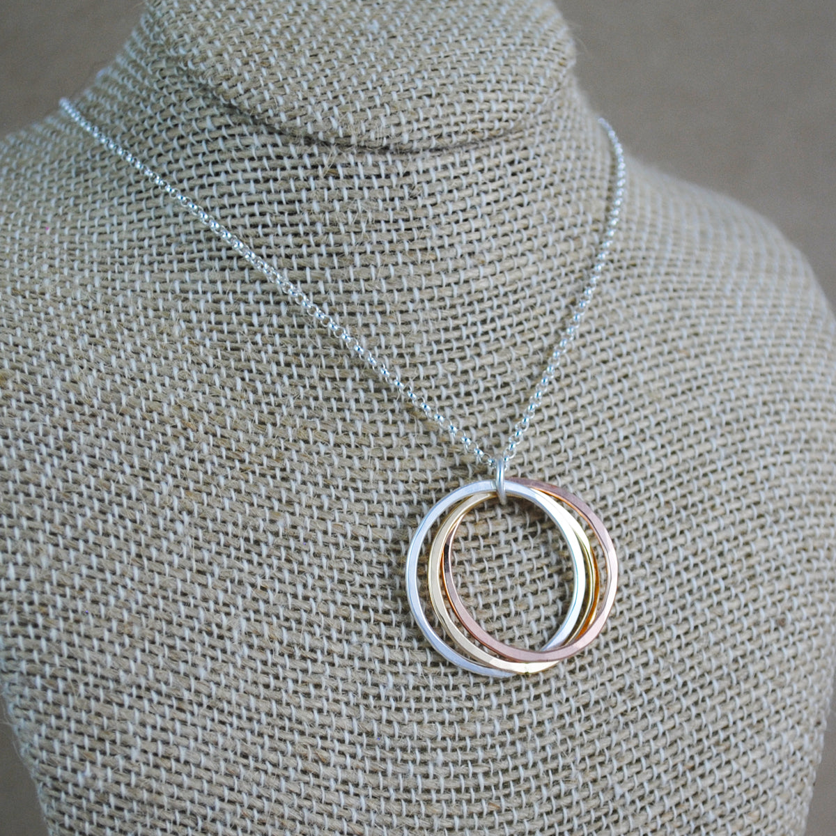 Large Trio Pendant - Mixed Metals