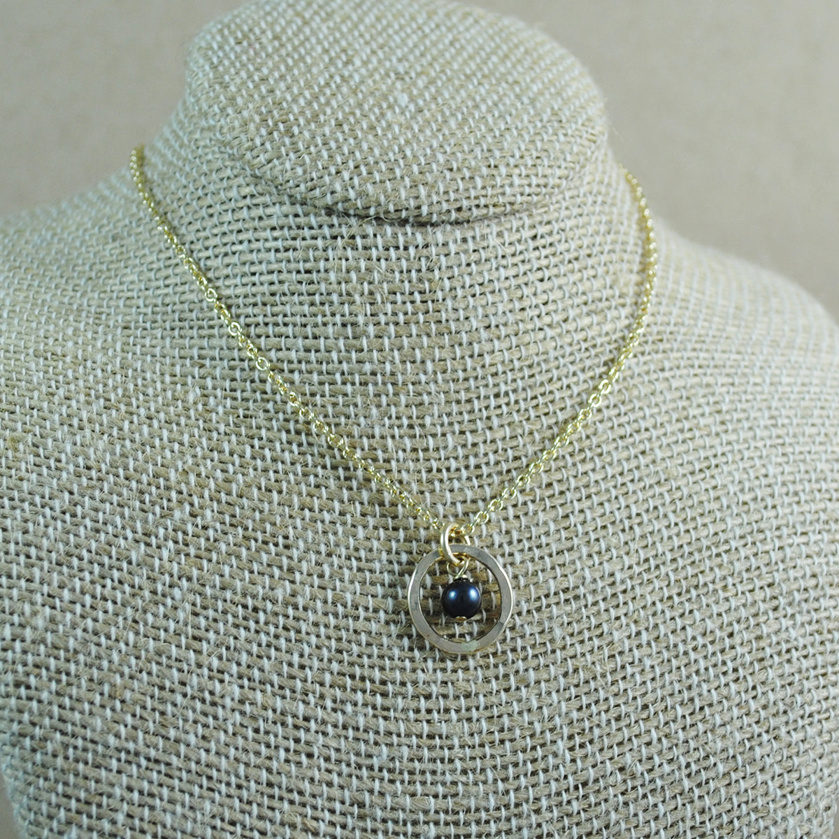 Pearl Halo Pendant - gold filled