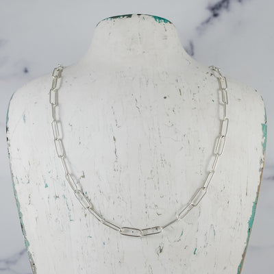Petite Paperclip Chain - sterling silver