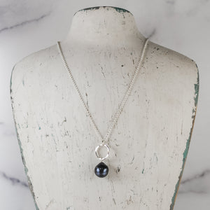 Baroque Pearl Pendant - sterling silver