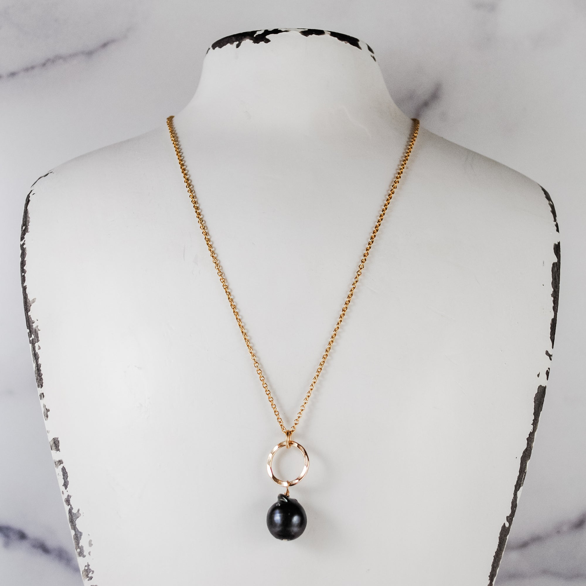 Baroque Pearl Pendant - gold filled