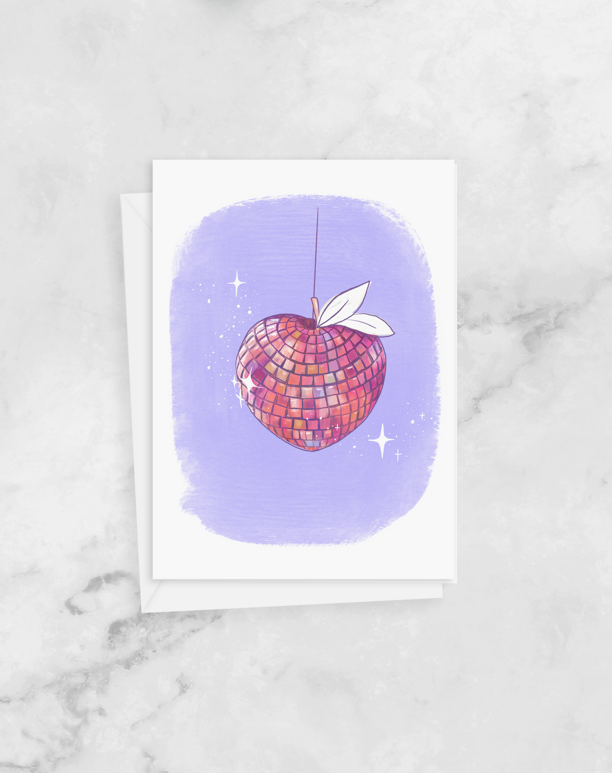 Greeting Card -  Disco Peach - Atlanta, Georgia - Peach or Plum