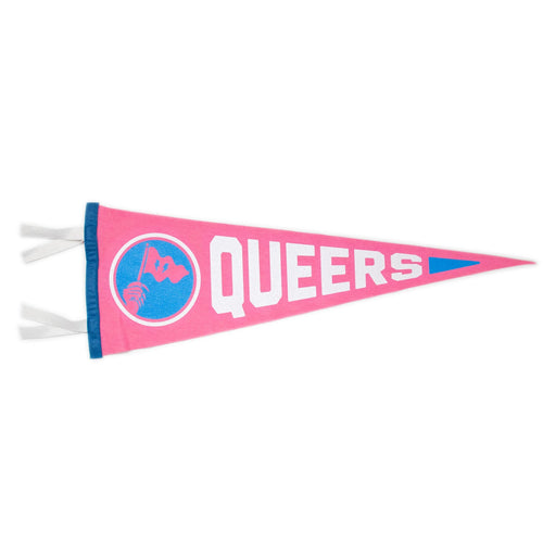 QUEERS PENNANT - TRANS (Pink/White/Blue)