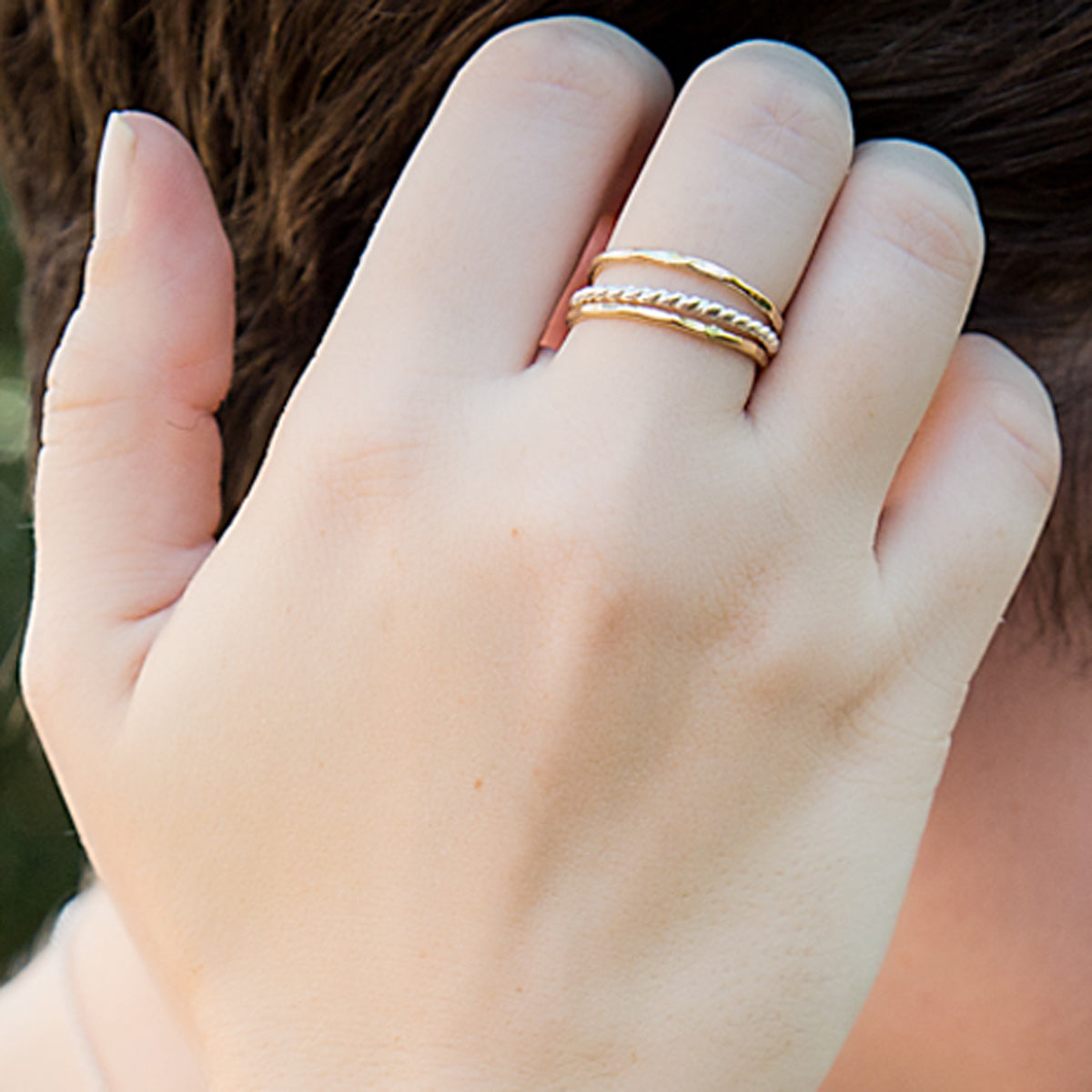Stacking Ring Set mixed metals