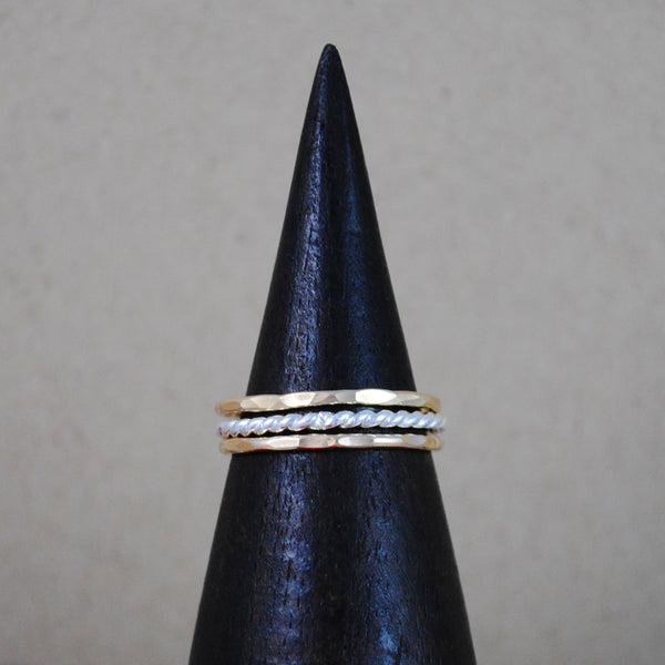Stacking Ring Set - mixed metals