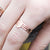 Hammered Disc Stacking Ring Set - rose gold-filled