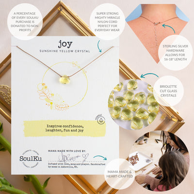 Joy Soul-Full Necklace - Yellow Quartz