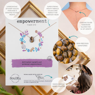 Empowerment Necklace - Tigers Eye