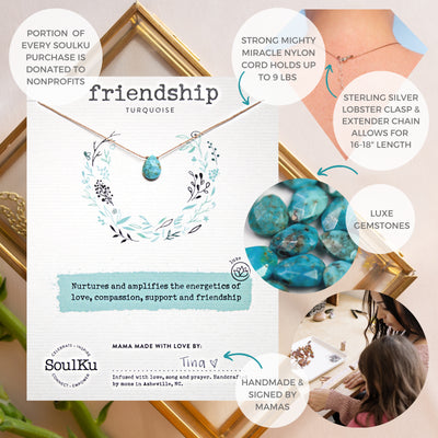 Friendship Luxe Necklace - Turquoise