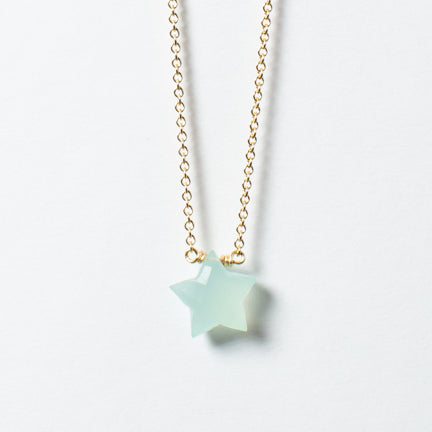 Star Necklace - Chalcedony