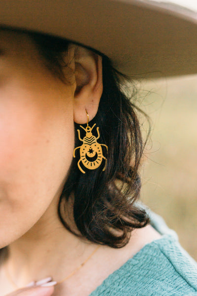 Insect Moon/Star Earrings