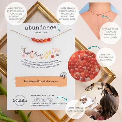 Abundance Necklace - Carnelian