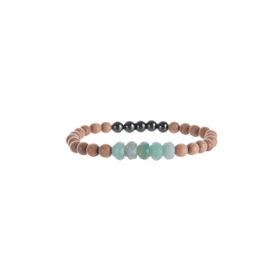 Be Courageous Be Your Own Hero Bracelet - Amazonite