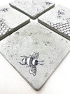 Bee Concrete Coasters