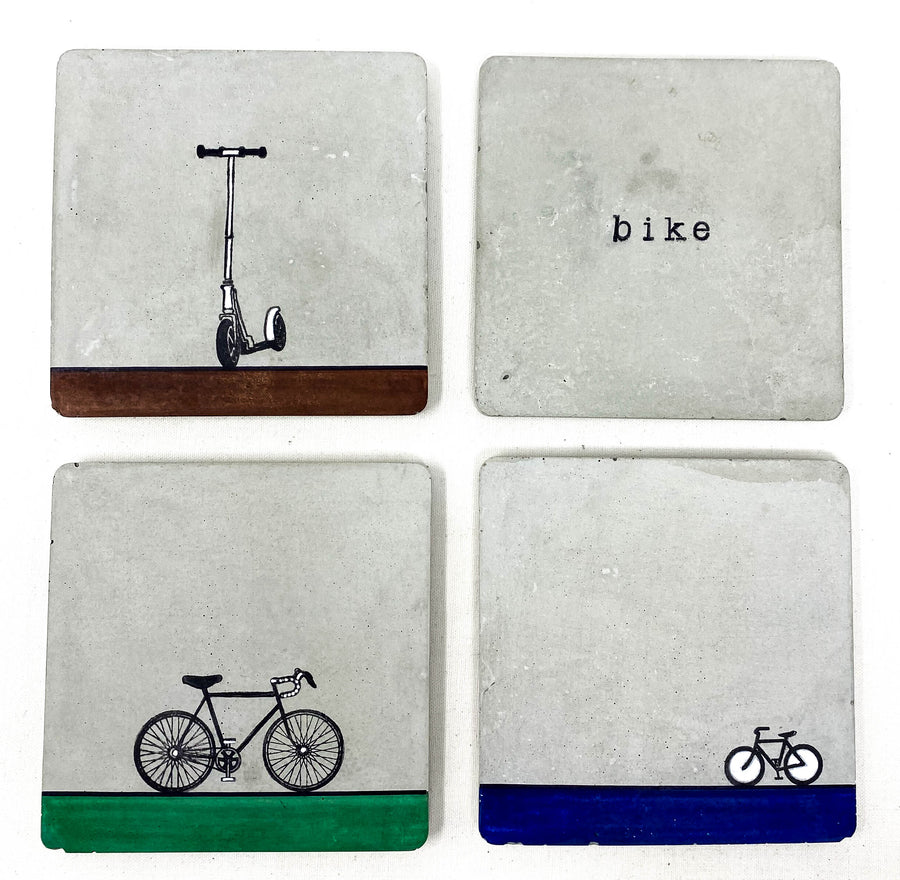 Bike Concrete Coasters
