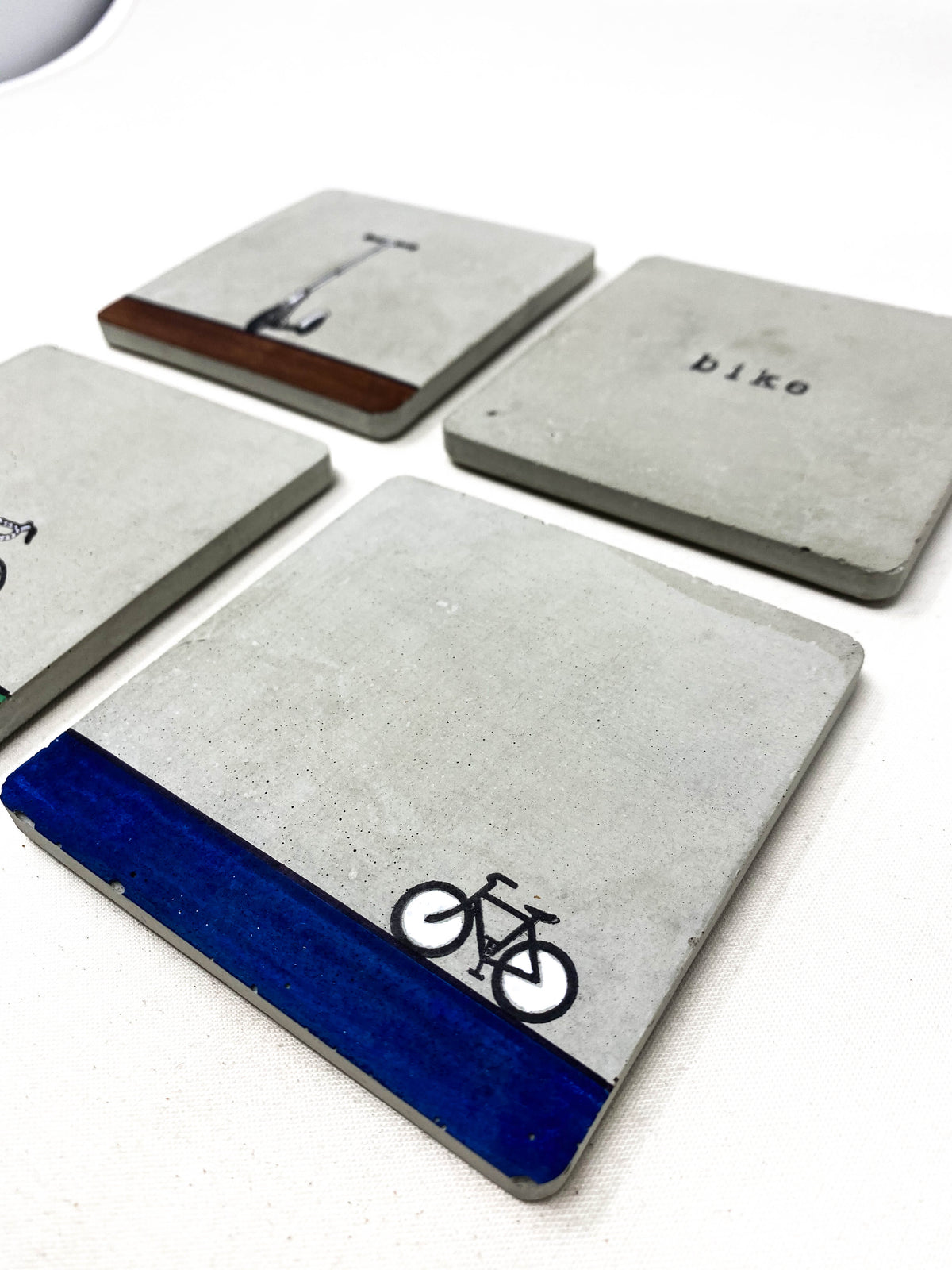 Bike Concrete Coasters