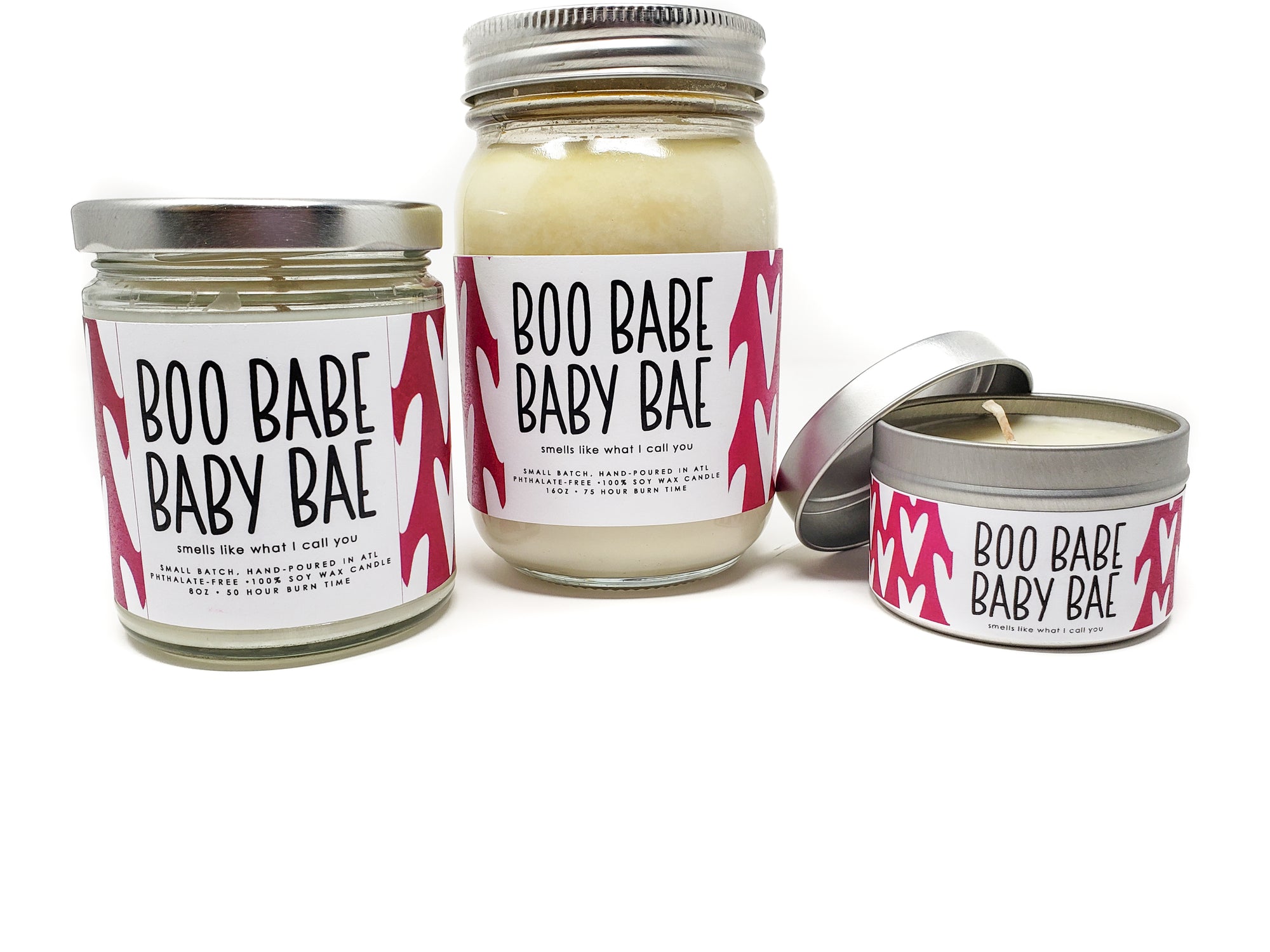 Boo Babe Baby Bae candle