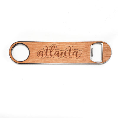 Atlanta Wood and Aluminum Bottle Opener
