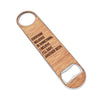 Ashes to Ashes Wood and Aluminum Bottle Opener