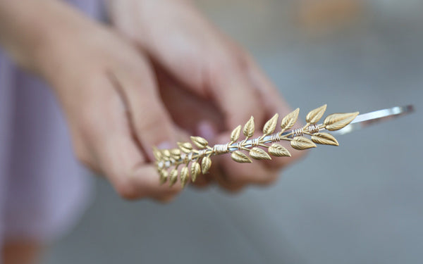 Little Leaves brass leaf headband