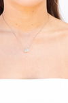 Breathe Soul Shine Necklace - Powder Blue Crystal