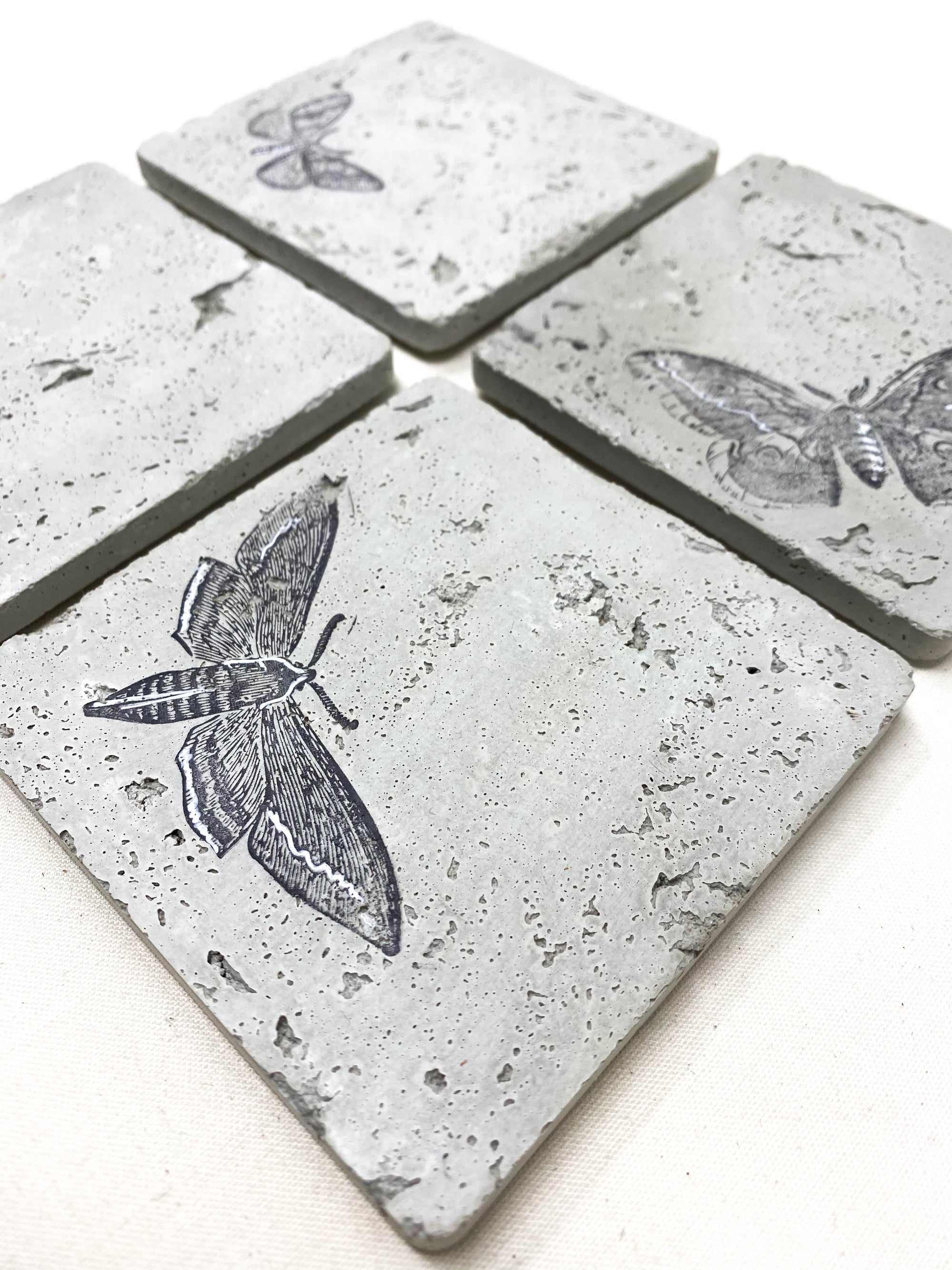 Butterfly Concrete Coasters