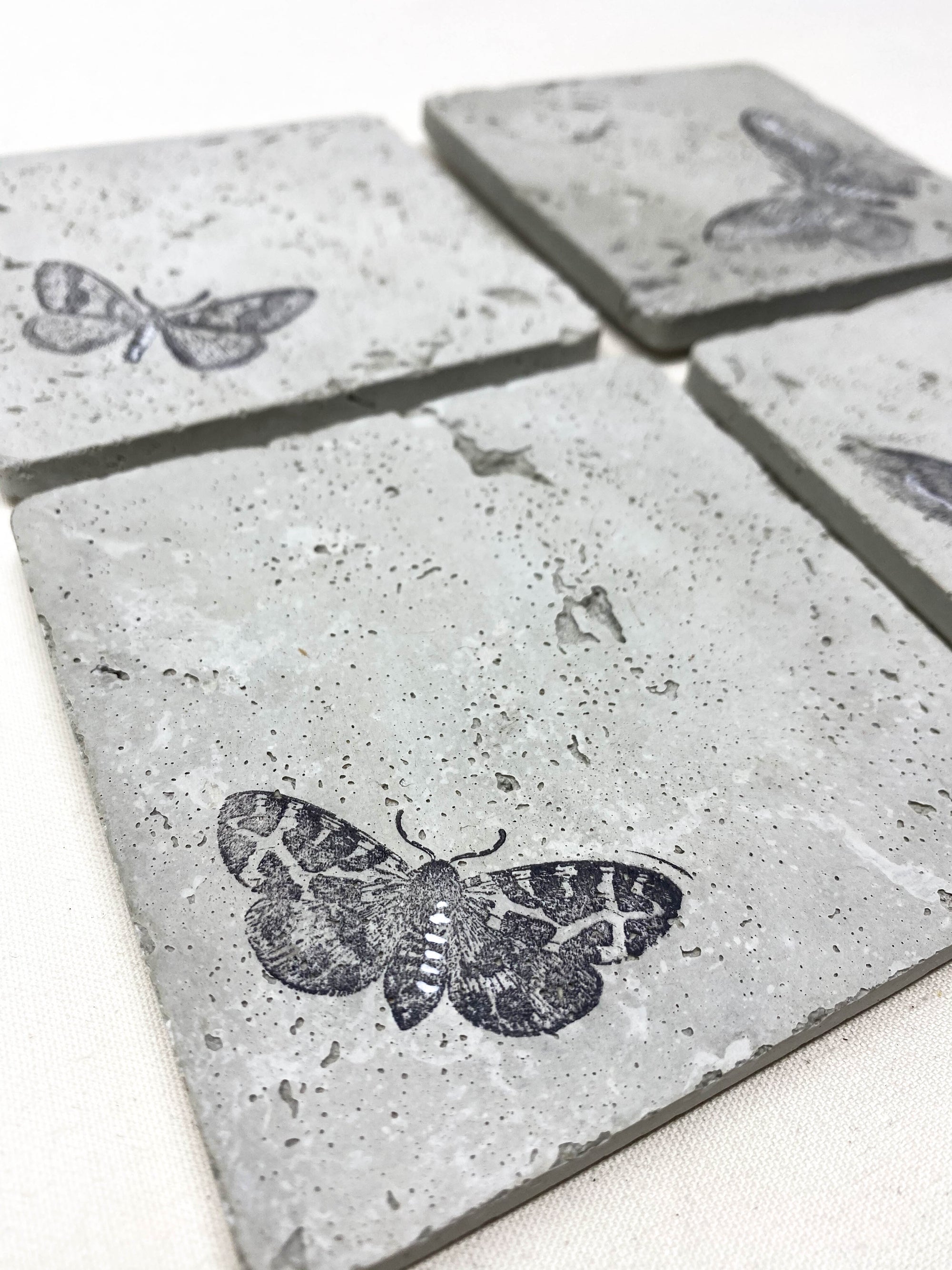 Butterfly Concrete Coasters