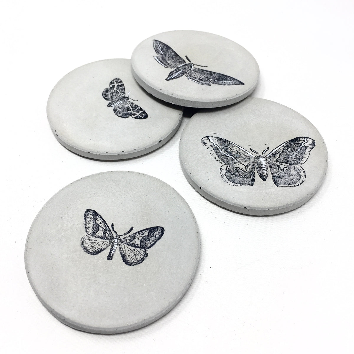 Butterfly Concrete Coasters
