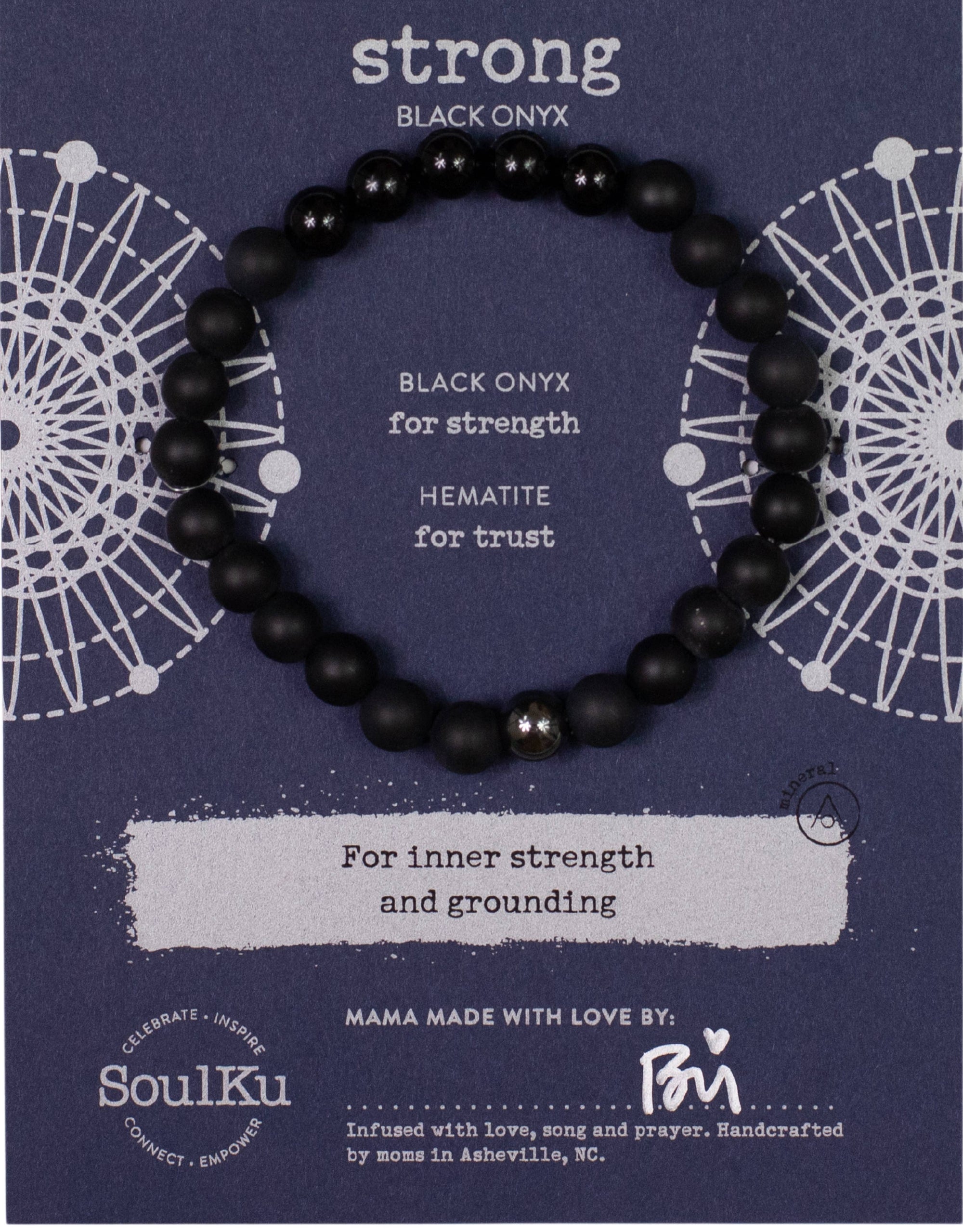 Men's Strong Black Onyx Bracelet