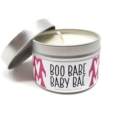 Boo Babe Baby Bae candle