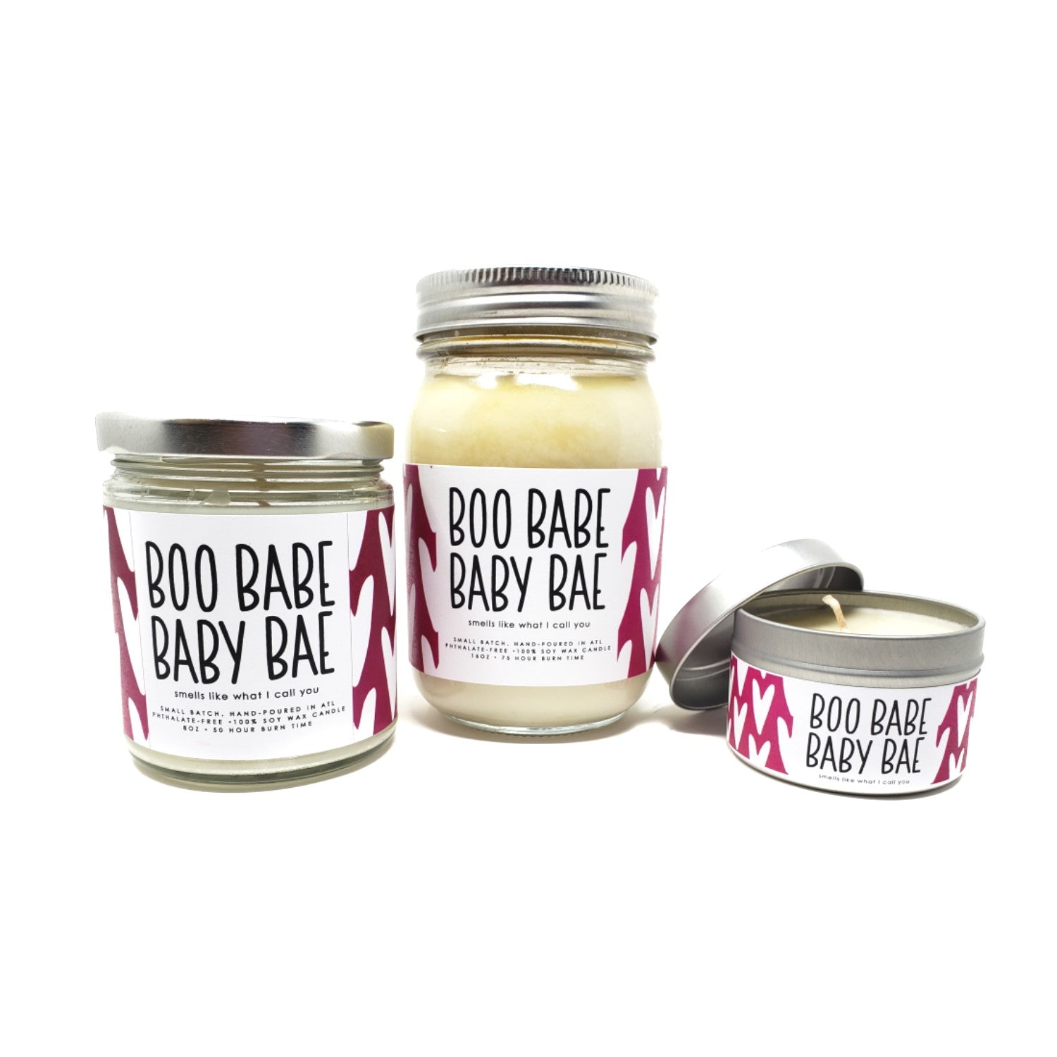 Boo Babe Baby Bae candle