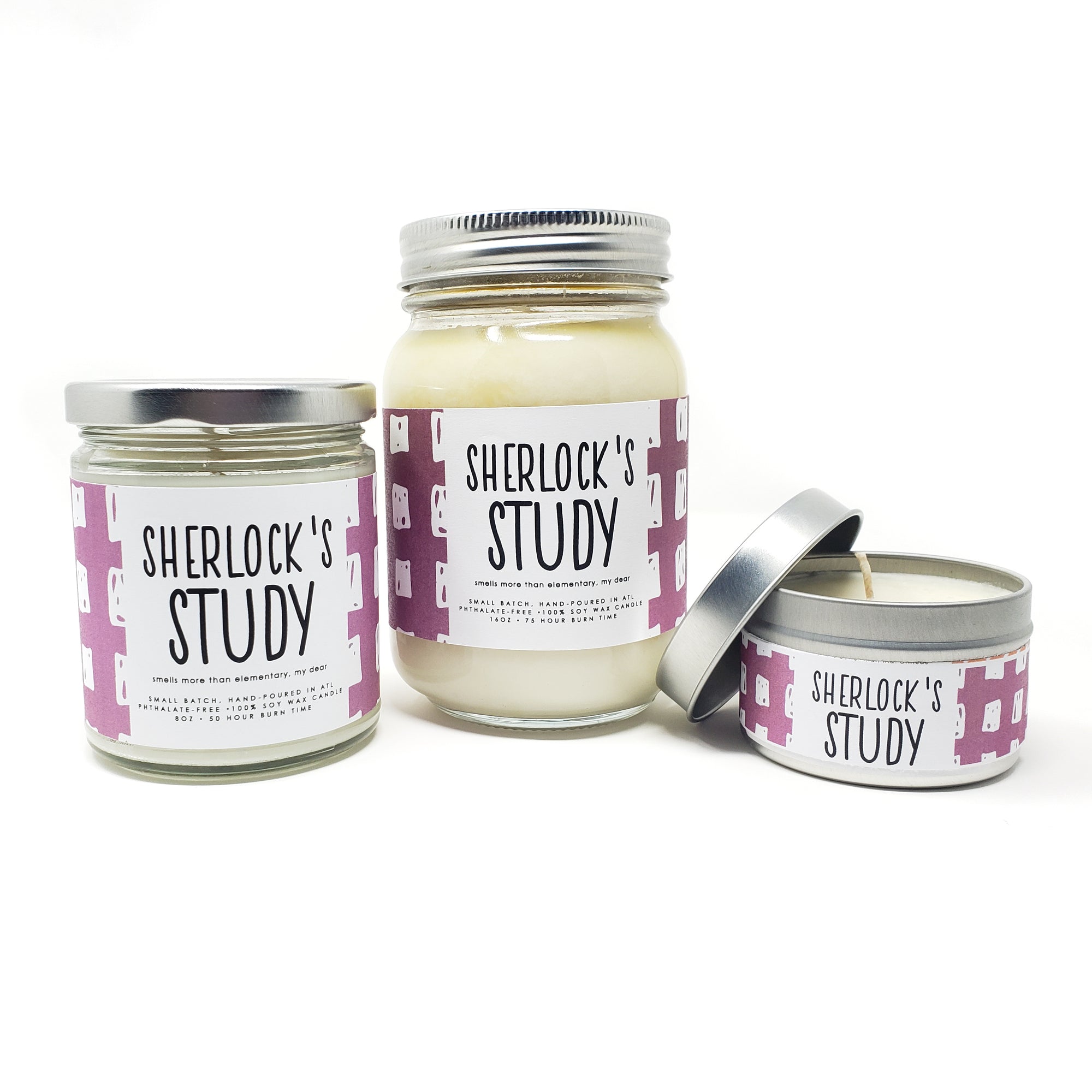 Sherlock's Study Candle - 4oz