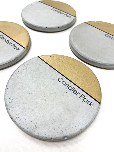 ATL Neighborhood Concrete Coasters