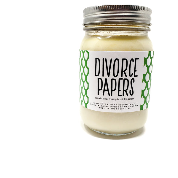 Divorce Papers Candle - 8oz