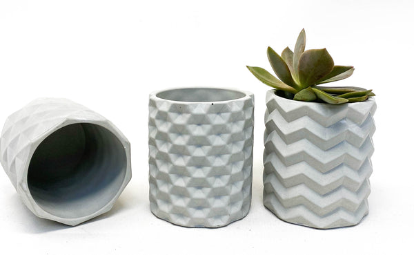 Geometric Concrete Cups