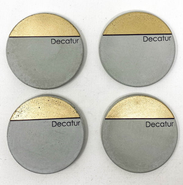 ATL Neighborhood Concrete Coasters